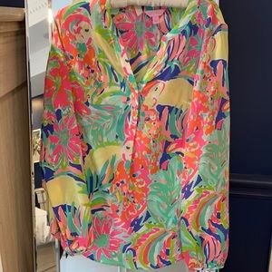 Lilly Pulitzer Stacey top Toucan